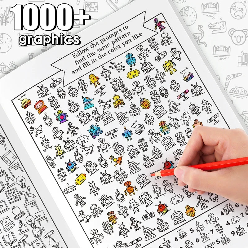 Find Hidden Objects Look and Color | Dual Gameplay Early Education Game Book