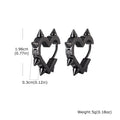 Exaggerated Spike Rivet Heart Stud Earrings | Stainless Steel Goth Punk Jewelry