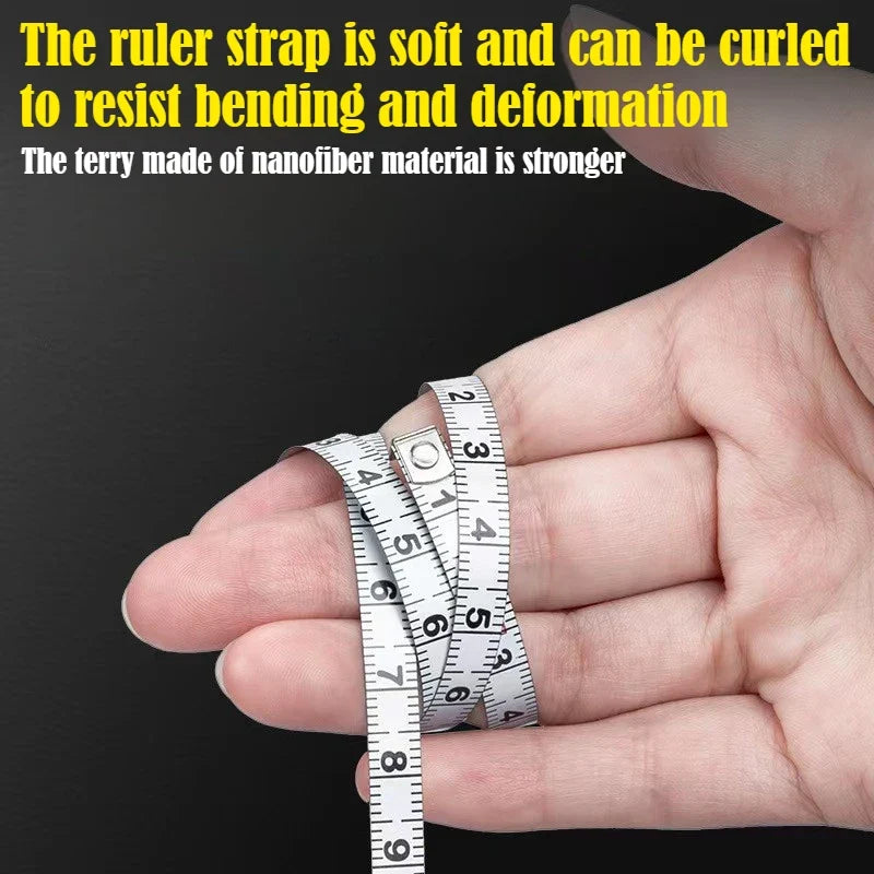 2M Keychain Tape Measure | Portable Mini Measuring Ruler for DIY and Home Use