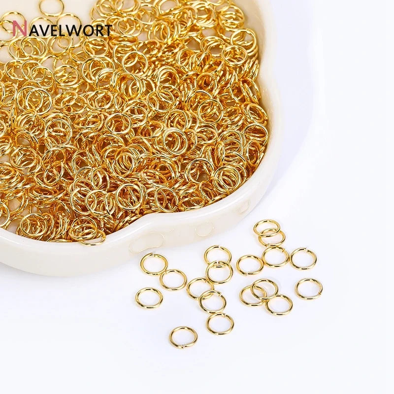 18K Gold Plated Split Rings for Jewelry Making | DIY Connector Rings
