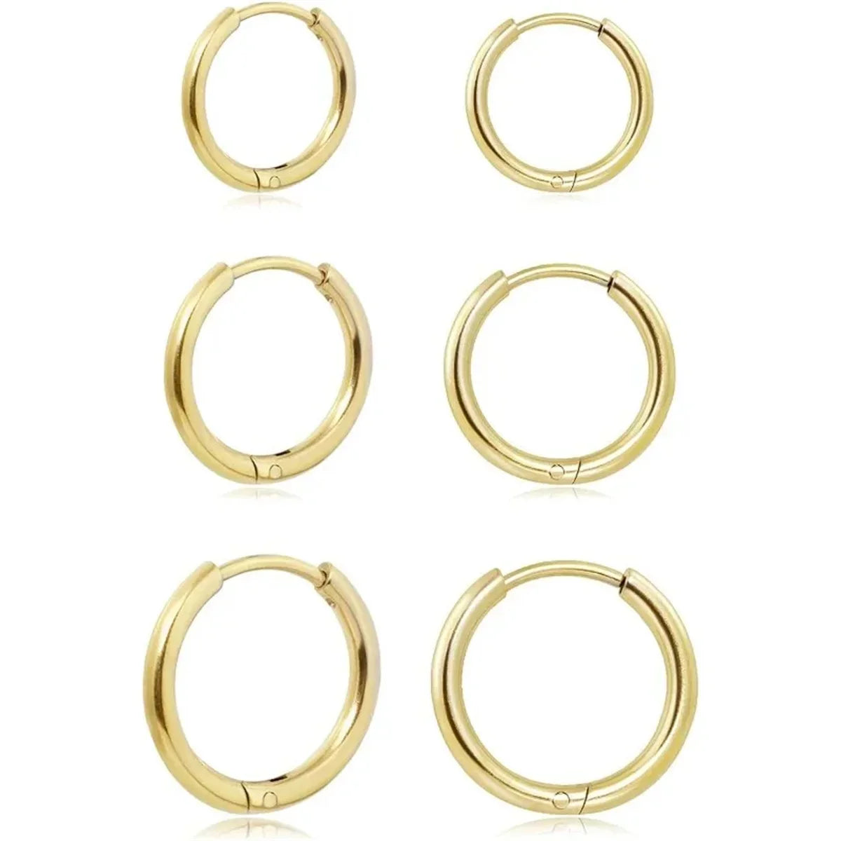 316L Stainless Steel Huggie Hoop Earrings | Hypoallergenic Cartilage Piercing Jewelry for Men and Women