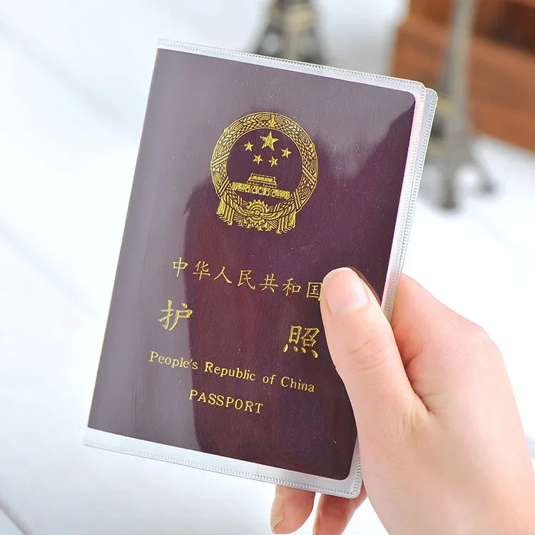 eTya Travel Waterproof Passport Holder | Transparent PVC ID and Credit Card Wallet