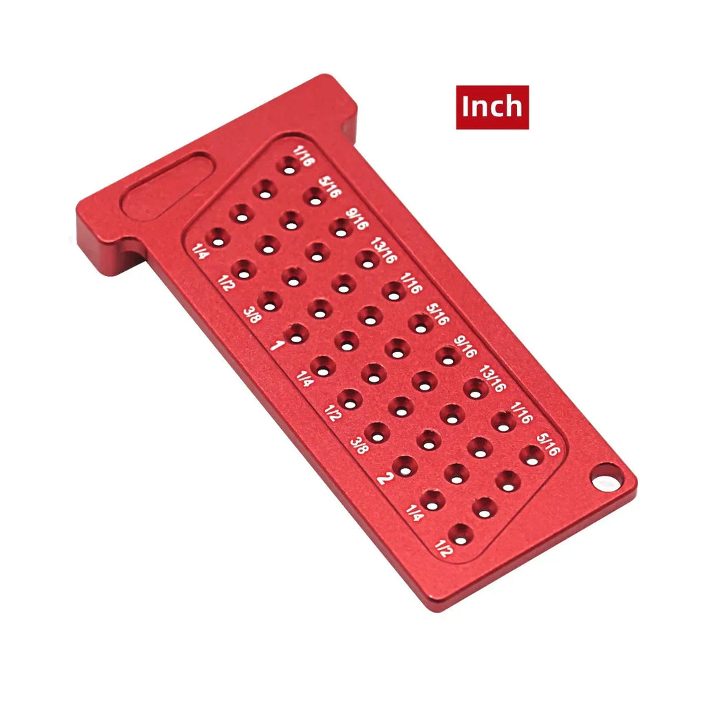 Woodworking Scribe Metric/Inch Precision T-Ruler | Aluminum Pocket Marking Gauge for Carpentry
