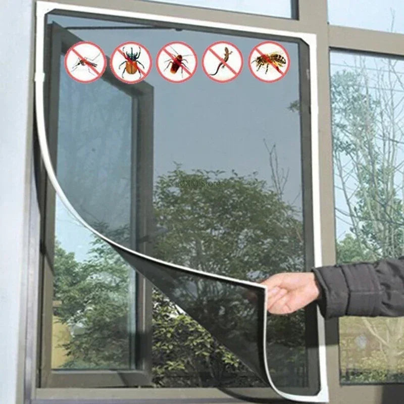 Mosquito Screen Net for Windows and Doors | DIY Self-Adhesive Insect Mesh