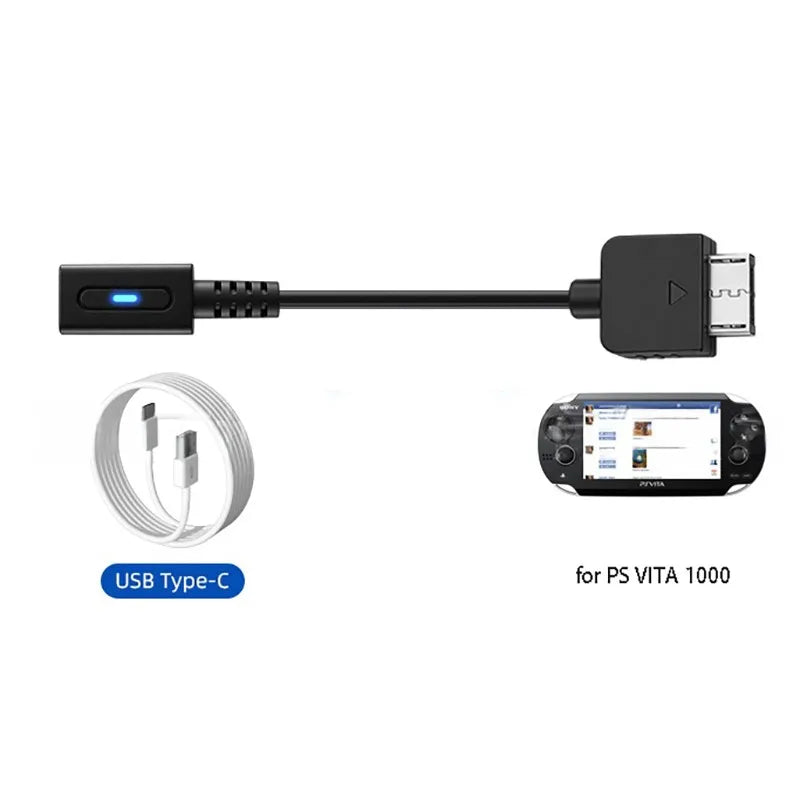 For PS Vita 1000 PD Charging Adapter | USB C Female Plug Converter with Indicator Light for PlayStation Vita 1000