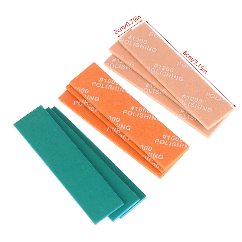 9Pcs Semi-rigid Sanding Sticks for Model Making | Plastic Model Polishing Tool Set