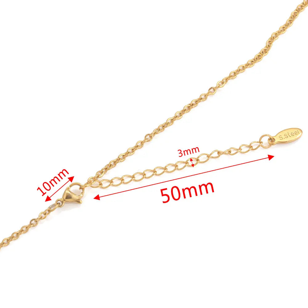 Stainless Steel Extension Tail Chains with Lobster Clasps | 10pcs Jewelry Findings