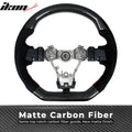 2015-2021 Subaru WRX STI Steering Wheel Red Stitch Matte CF Synthetic