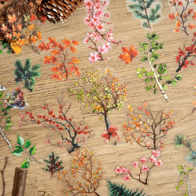 90pcs Floral and Nature Sticker Pack | Creative DIY Decals for Journaling and Phone Cases