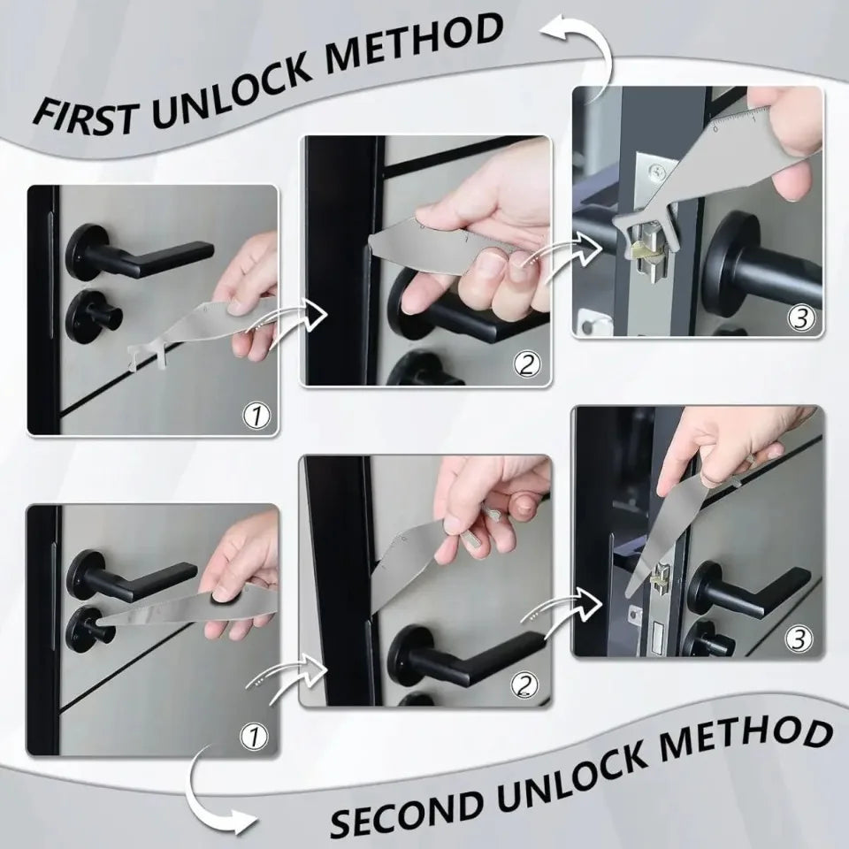 Firefighter Multi-tool Door Opening Lock Pick | Stainless Steel Rescue Tool