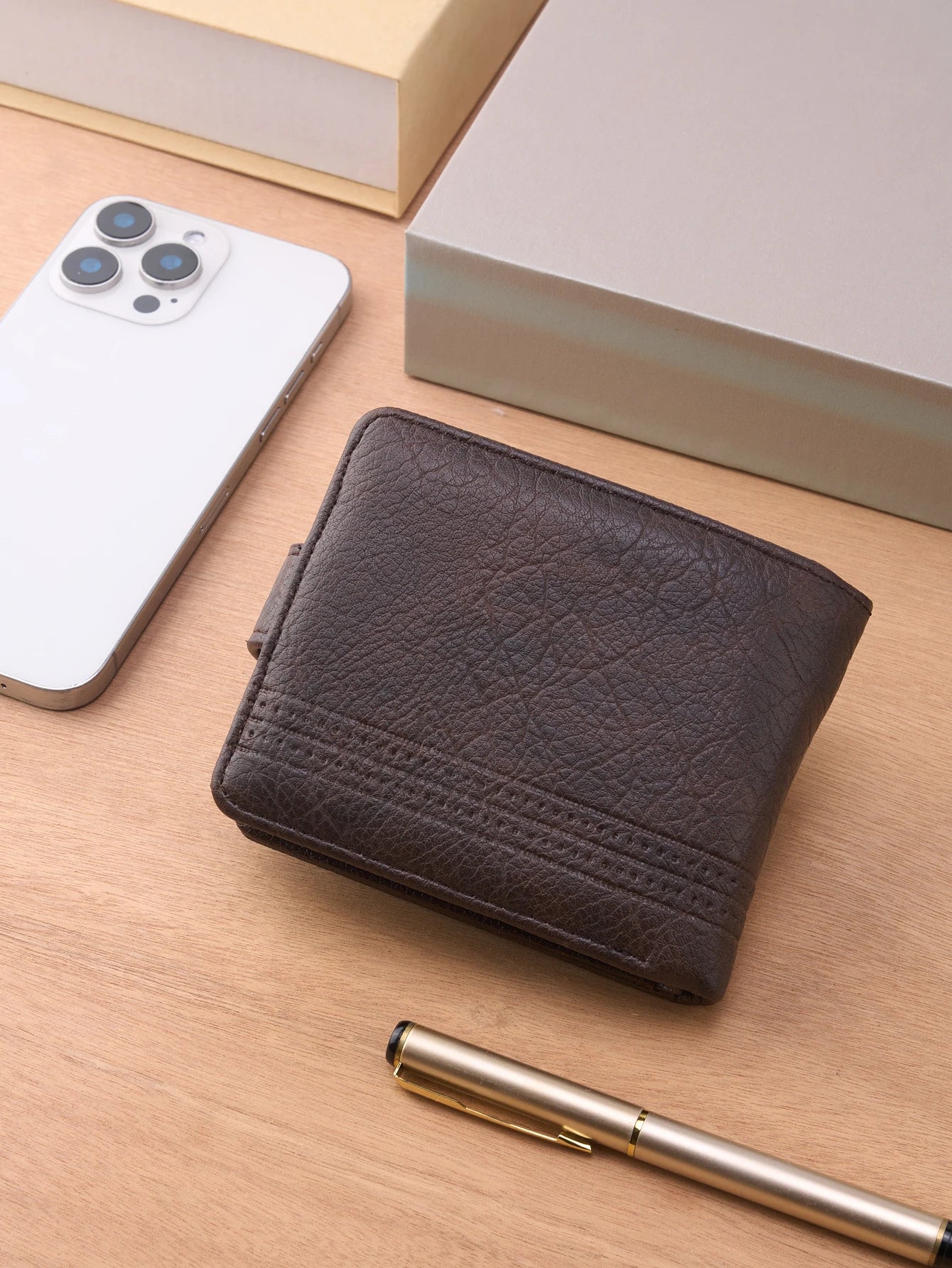 Men's Leather Zipper Wallet | Slim Short Multi-card Holder with Coin Pocket