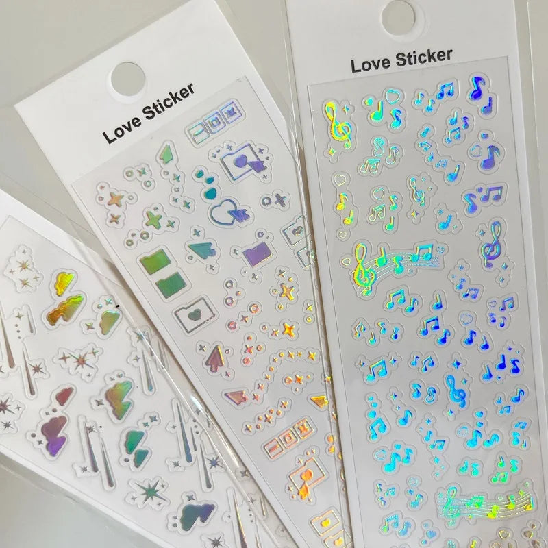 Cute Decorative Paper Stickers for Photocards and Scrapbooking | Kawaii Toploader Sticker Pack