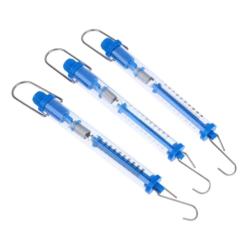 Tubular Spring Scale Dynamometer | Plastic Newton Meter for Classroom Science Labs