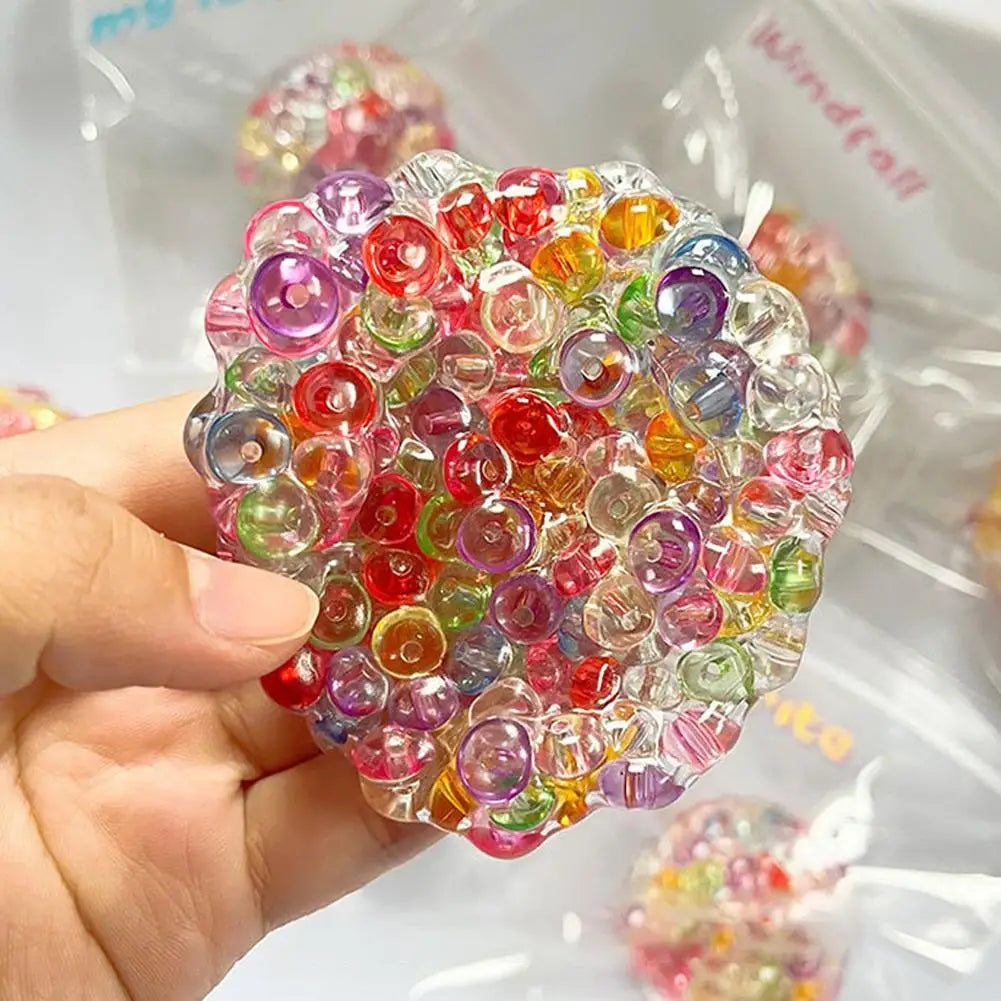 Creative Explosion Beads Squishy Balls | Slow Rebound Stress Relief Fidget Toy