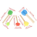 Kids Sponge Stamp Brush Set | Flower Drawing Toys for Toddlers