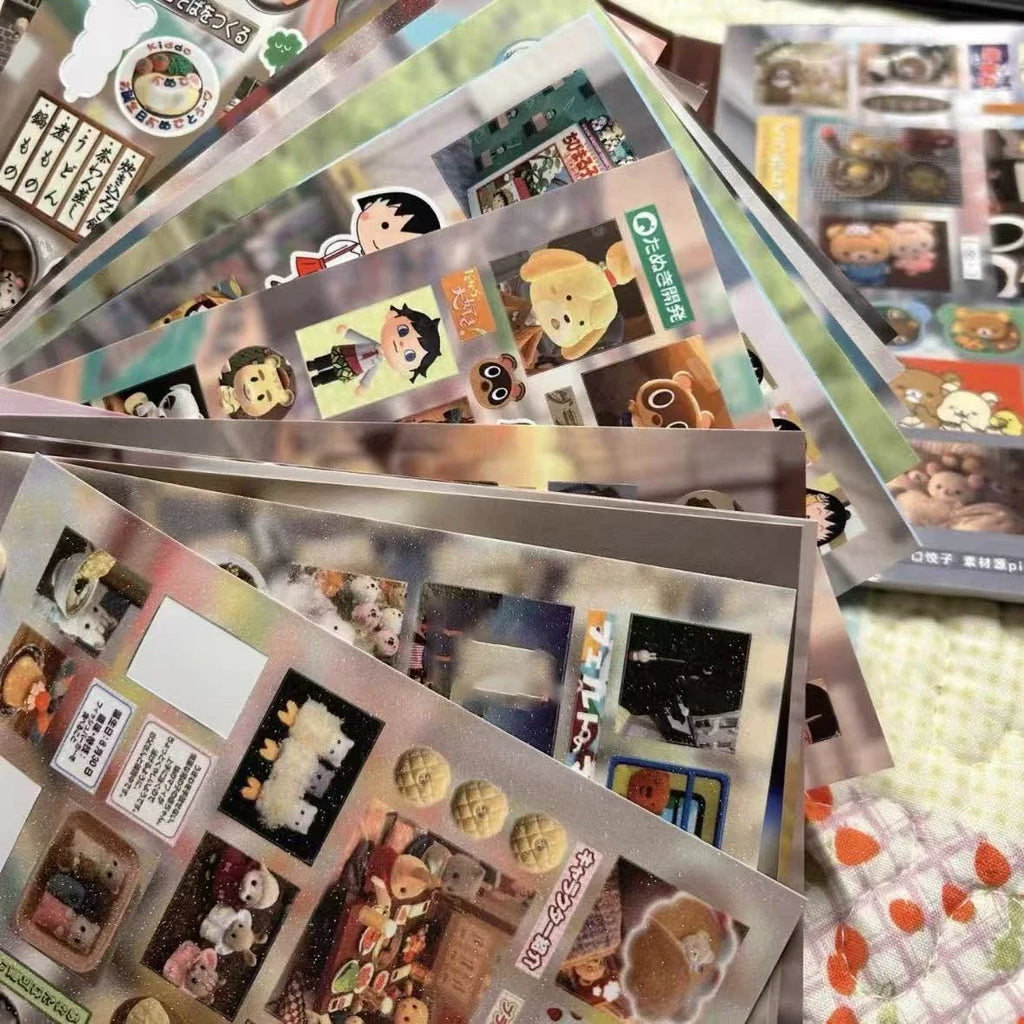 Creative Sticker Book for Diary Decoration | Japanese Style DIY Card Set