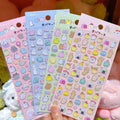 3D Crystal Stickers 4PCS | Cute Animal & Ghost Reward Decals for Kids