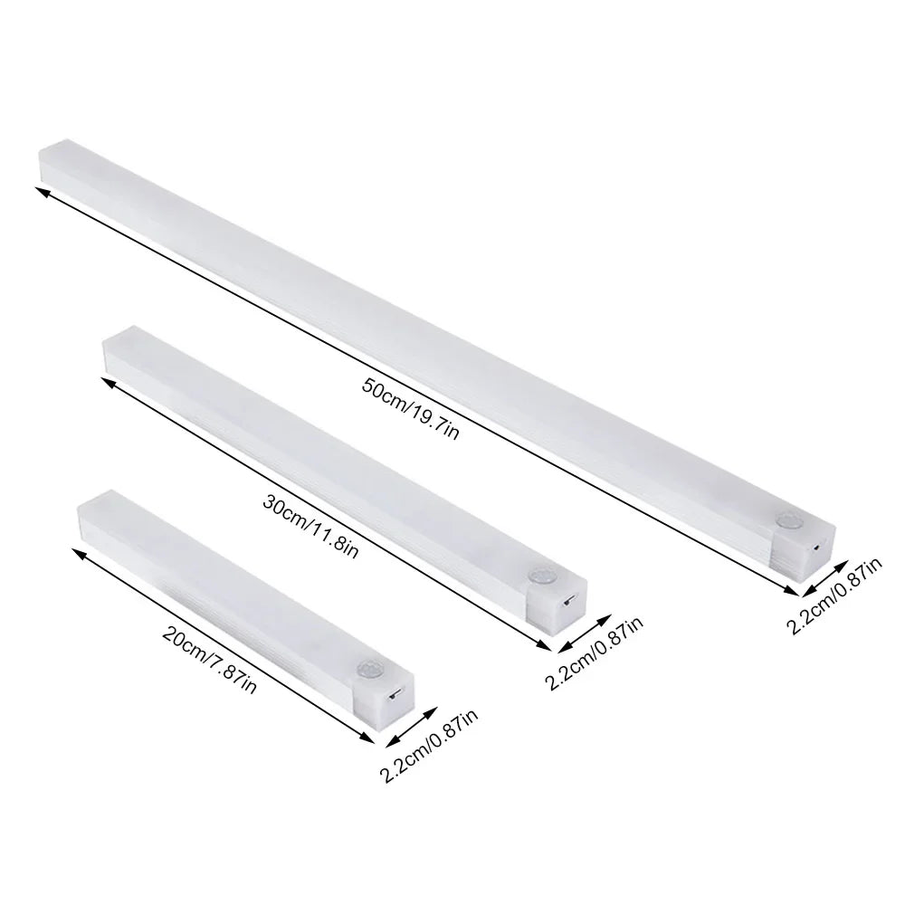 Rechargeable Motion Sensor LED Under Cabinet Light | Dimmable Night Light for Closet Stairs Aisle
