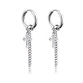 Fashion Punk Gothic Stainless Steel Drop Earrings | Unisex Stud Earrings for Men Women