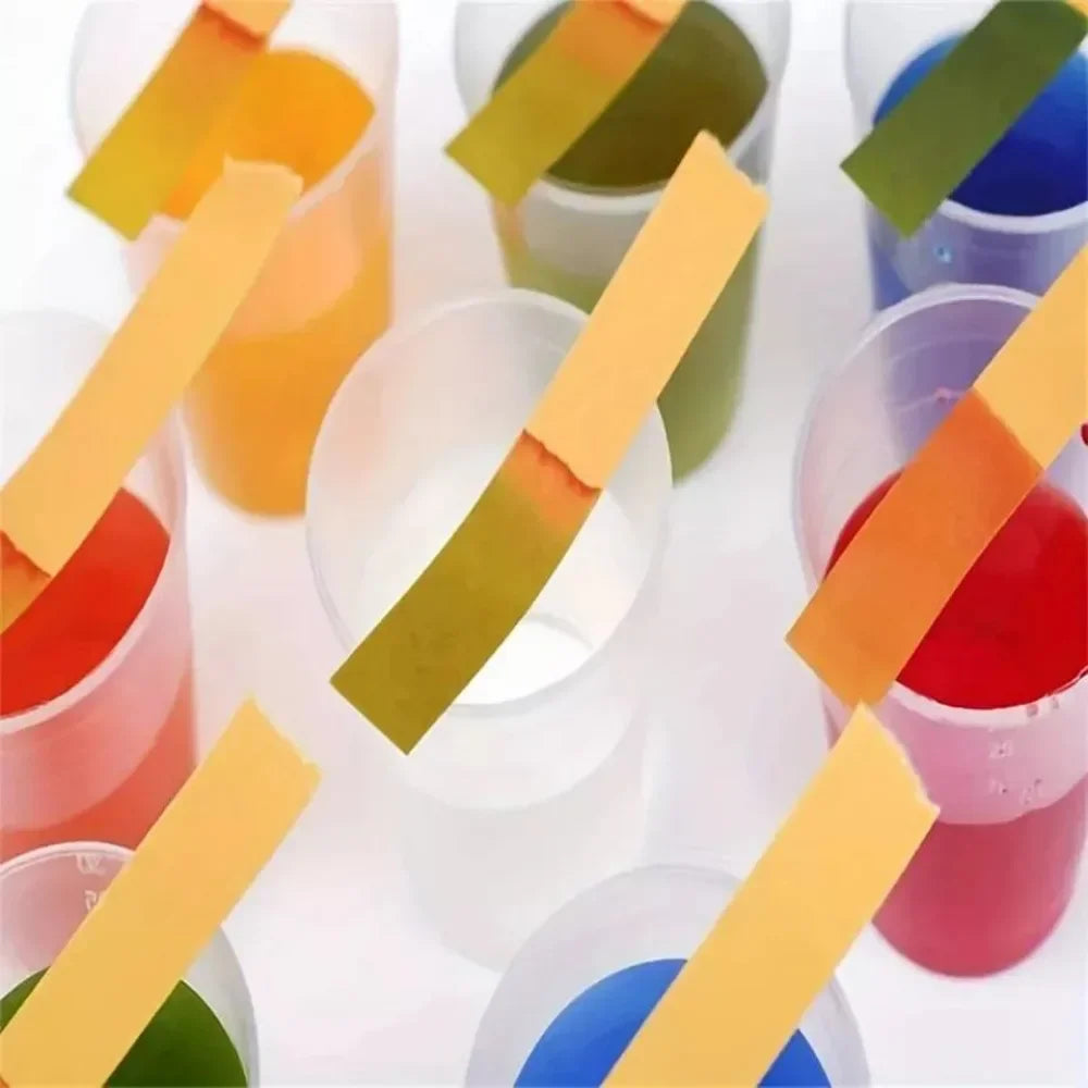 PH Test Paper 80 Strips Full Range 1-14 | Universal Indicator for Aquarium, Water, Saliva, and Cosmetic Testing