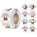 Merry Christmas Stickers | Round Roll Sticker Pack for Gift Wrapping and DIY Crafts