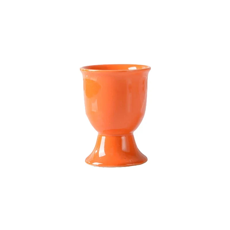 Egg Cup Holders Candy Color | Ceramic Creative Serving Cups Breakfast