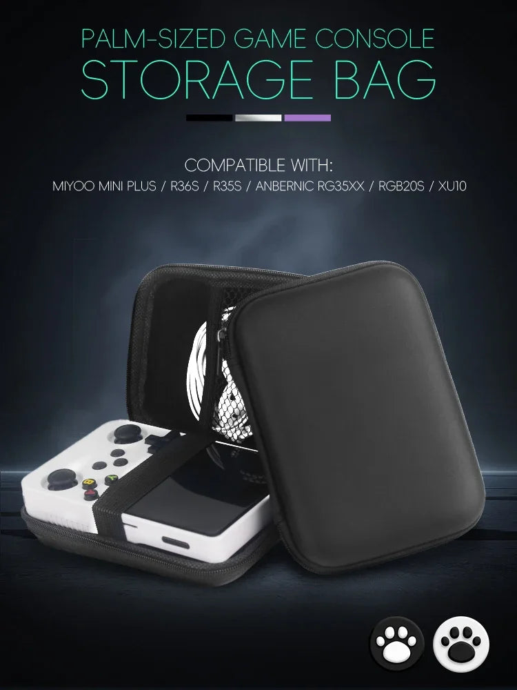 Hard Case for RG35XX Plus / Miyoo Mini Plus / R36S / R35S | Anti-Shock Portable Gaming Carrying Pouch