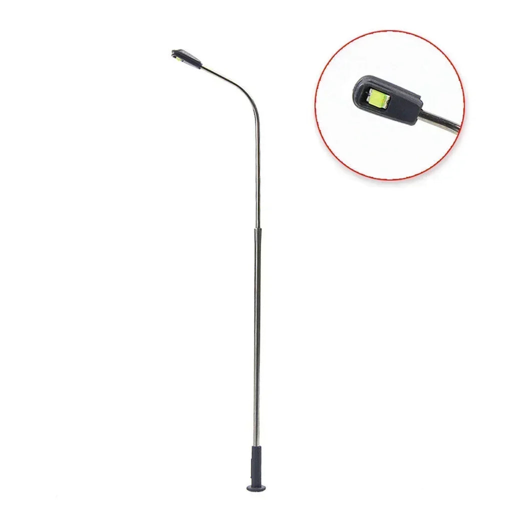 HO Scale Street Lamp Post Warm White 1:87 Model Railway Lighting | 10 Pack Diorama Accessory