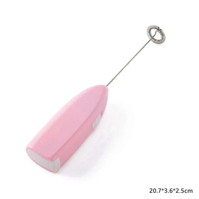 Portable Milk Frother Handheld Mixer | Electric Coffee Foamer Whisk