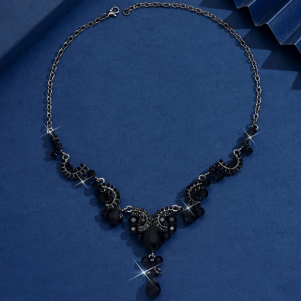 Water Drop Pendant Necklace | Light Luxury Fashion Jewelry