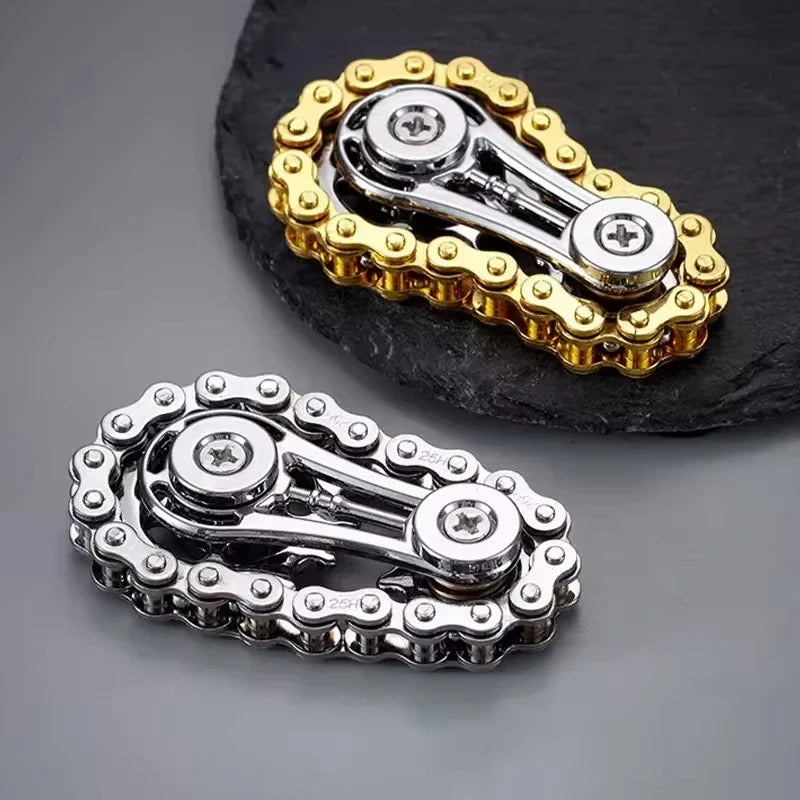 Metal Sprockets Flywheel Fingertip Gyro Fidget Spinner | Antistress Anxiety EDC Fidget Toy