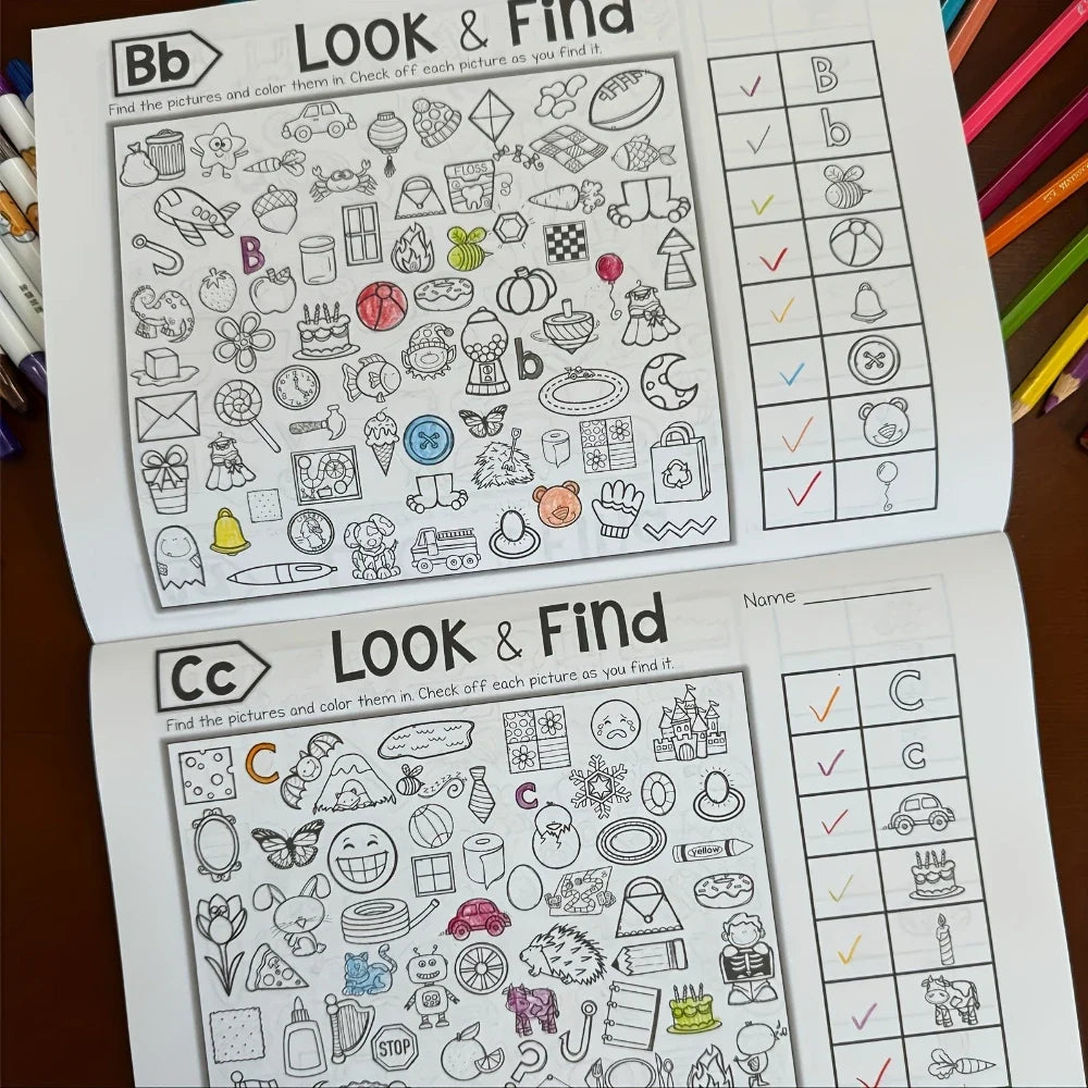Children's Coloring Books with Hidden Objects | Interactive Find-and-Color Activity Books