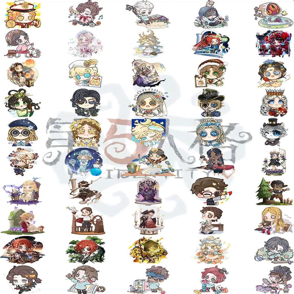 Identity V Stickers | 50 Waterproof Game Character Decals for Home Decor
