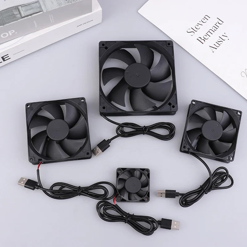 USB Router Fan Cooling 50mm 80mm 90mm 120mm | 5V Brushless PC Cooler