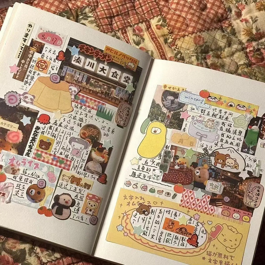 Creative Sticker Book for Diary Decoration | Japanese Style DIY Card Set