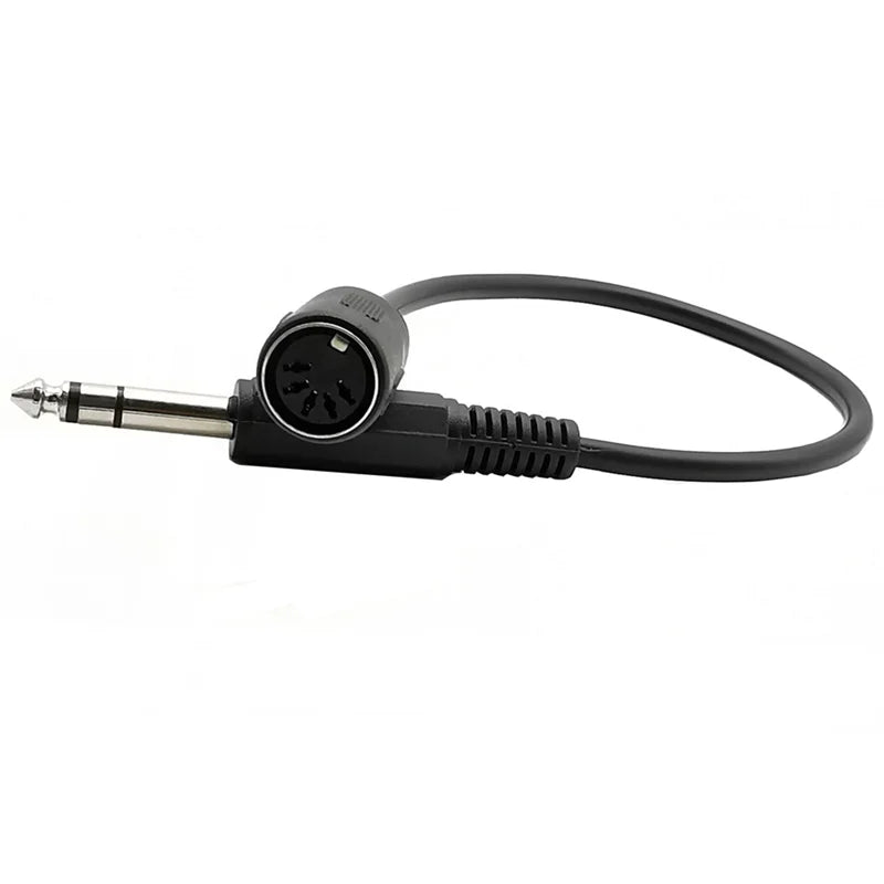 6.35 Audio Plug to MIDI 5-Pin Female Adapter Cable | 0.3M Audio Output