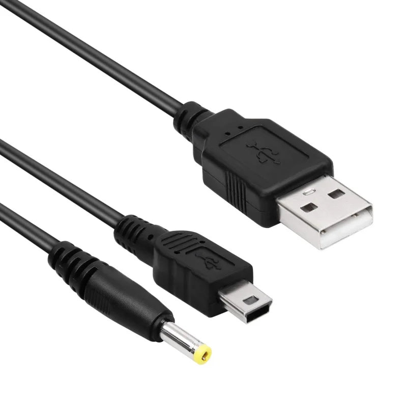 PSP Charger Cable Replacement | Dual Connector for Sony PSP 1000 2000 3000