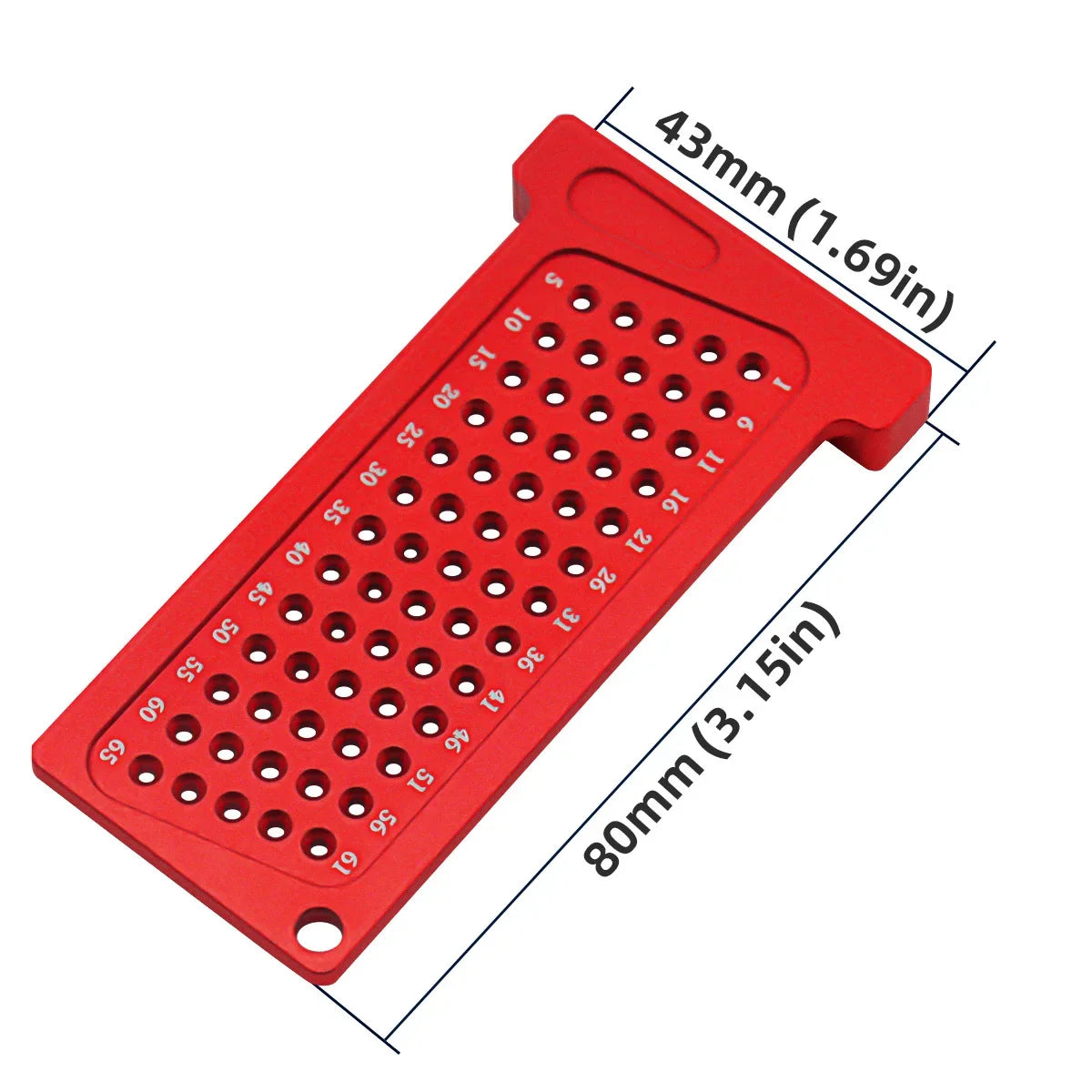 Woodworking Precision Hole Scribe T-Ruler | Aluminum Pocket Cross Calibration Tool for DIY Measuring