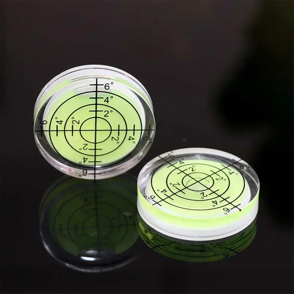 32mm Round Bubble Level | Universal Bullseye Level for Precision Measuring