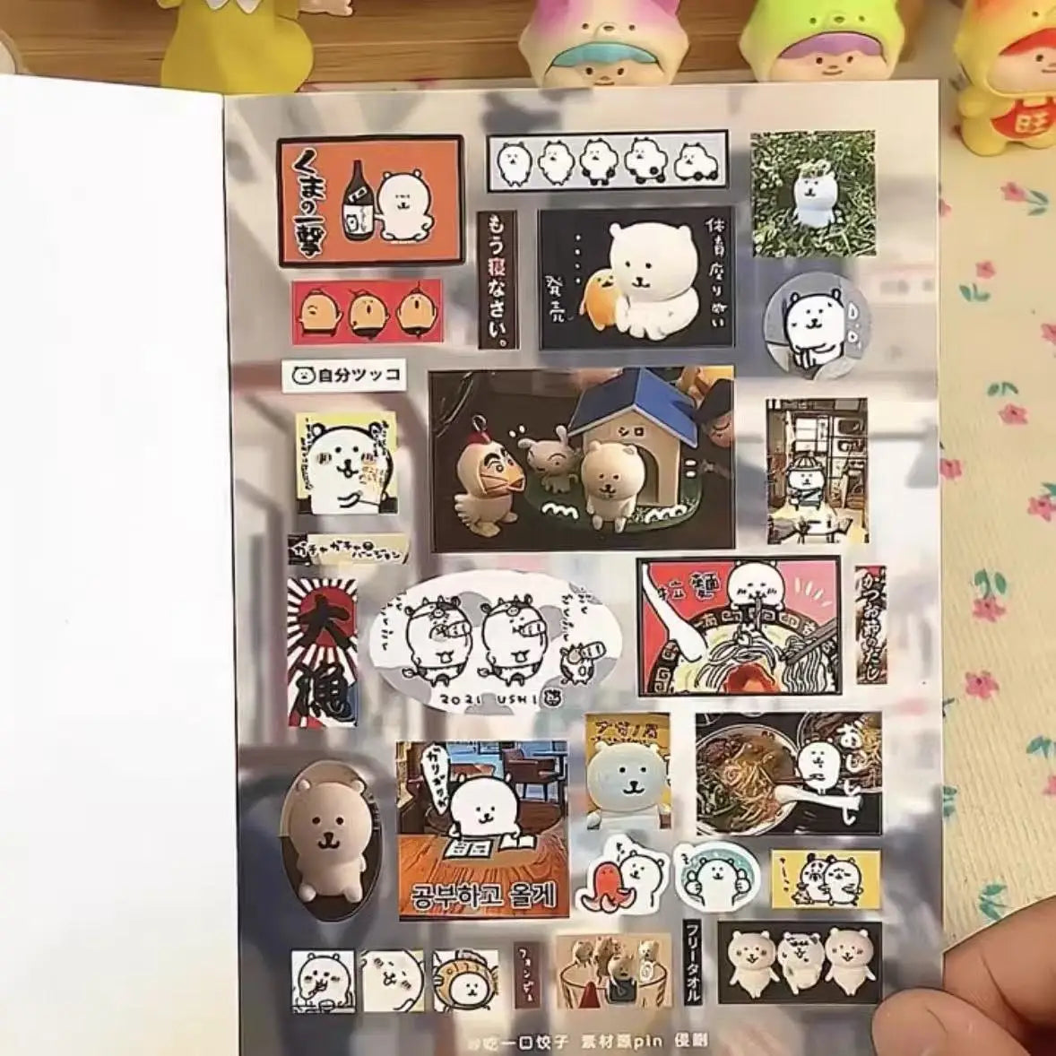 Creative Sticker Book for Diary Decoration | Japanese Style DIY Card Set