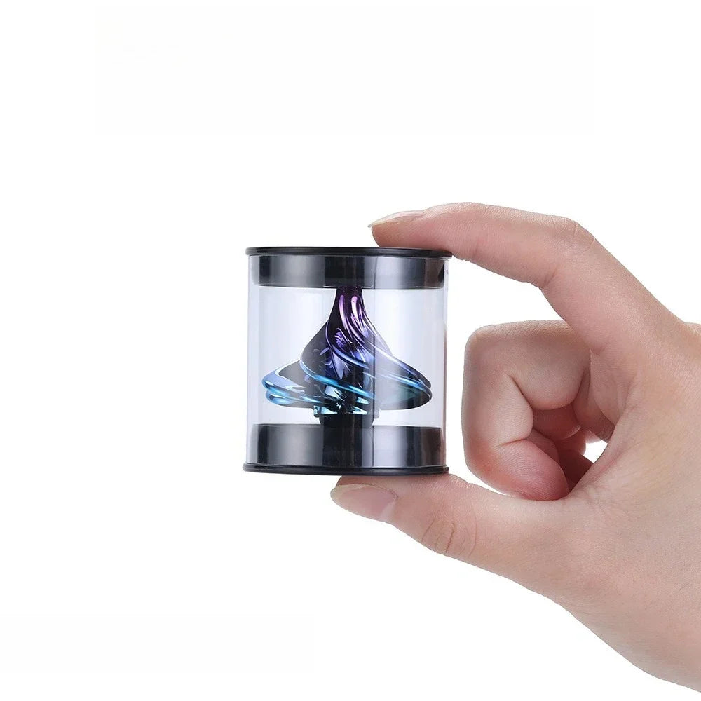 Wind Up Desktop Toy | Rotating Kinetic Spinner Fidget Stress Relief Gift