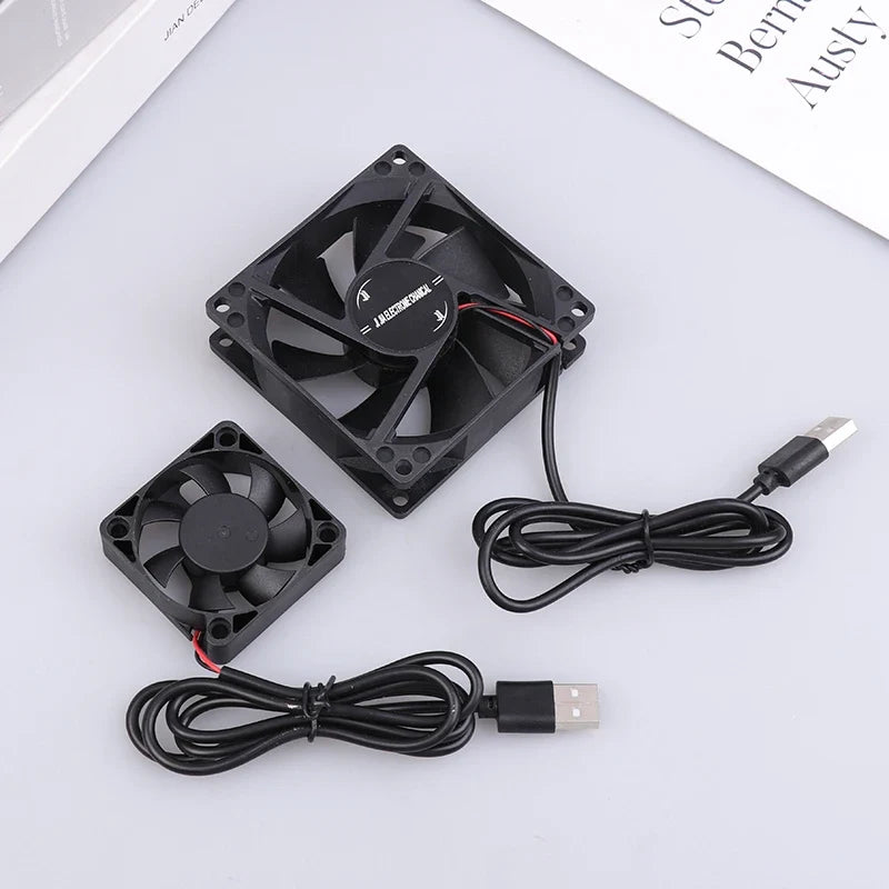 USB Router Fan Cooling 50mm 80mm 90mm 120mm | 5V Brushless PC Cooler