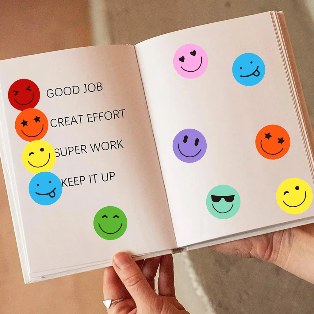 100-500pcs Teacher Reward Stickers for Kids | Cute Encouragement Labels