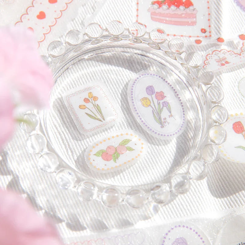Journal GO Dessert Strawberry Washi Tape Set | Scrapbooking and Journaling Masking Tape