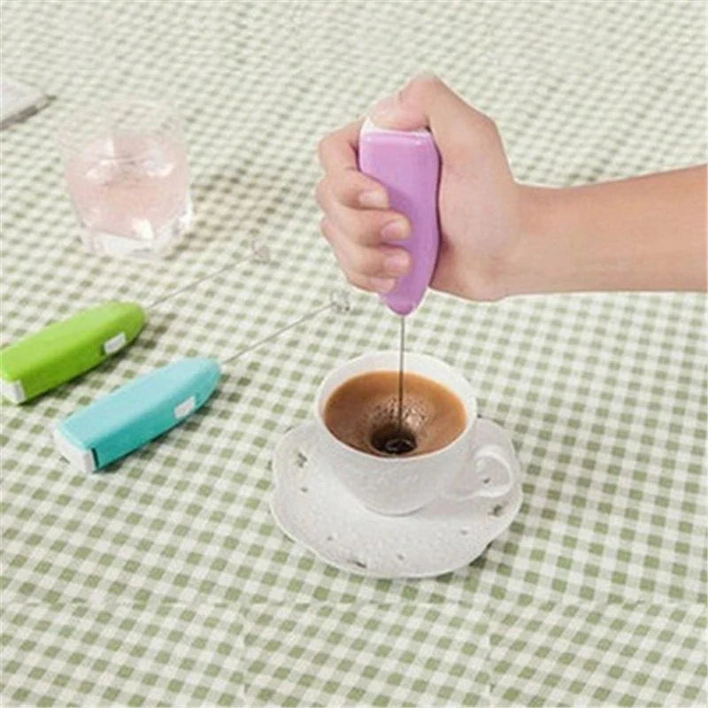 Mini Electric Egg Beater | Handheld Milk Frother and Coffee Whisk