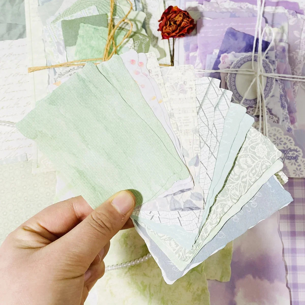 Journamm 100-Sheet Scrapbook Paper Pack | DIY Card Making and Decorative Collage Supplies