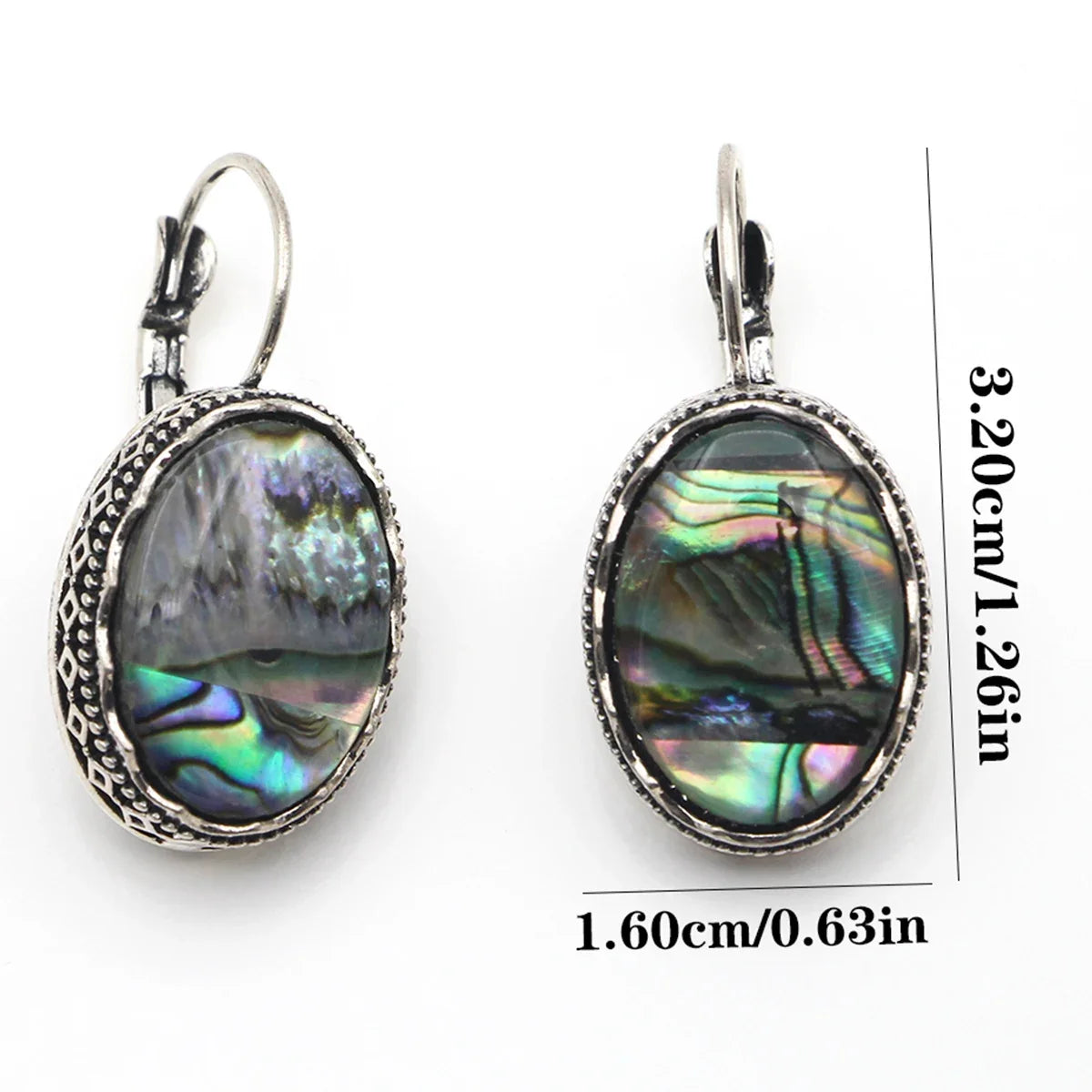 VILLWICE Shell Owl Drop Earrings | Antique Silver Plated Retro Jewelry