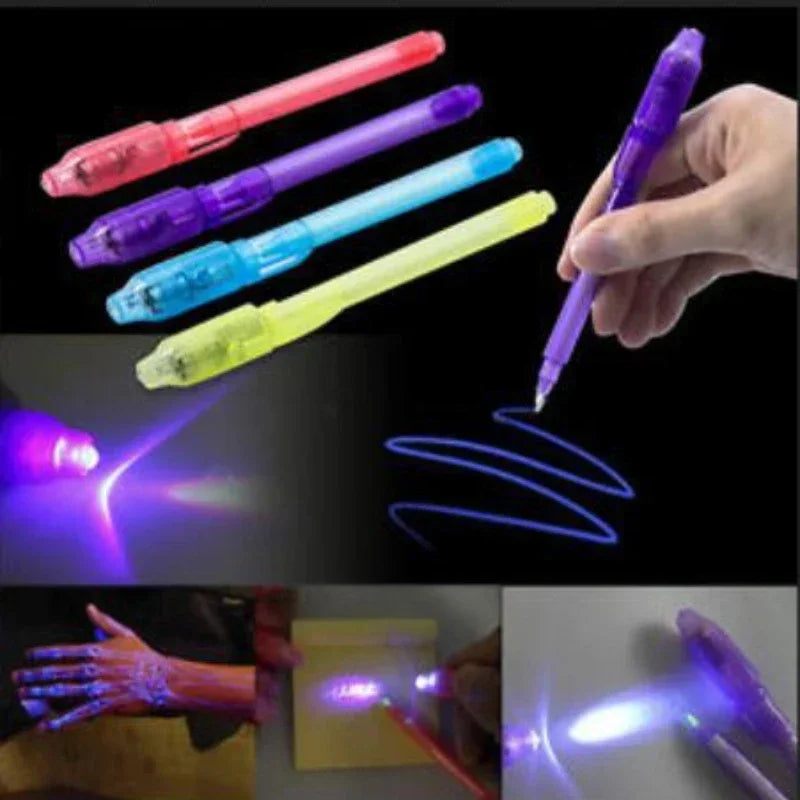 Luminous Light Pen Set | Magic Purple 2-in-1 UV Black Light Combo for Kids