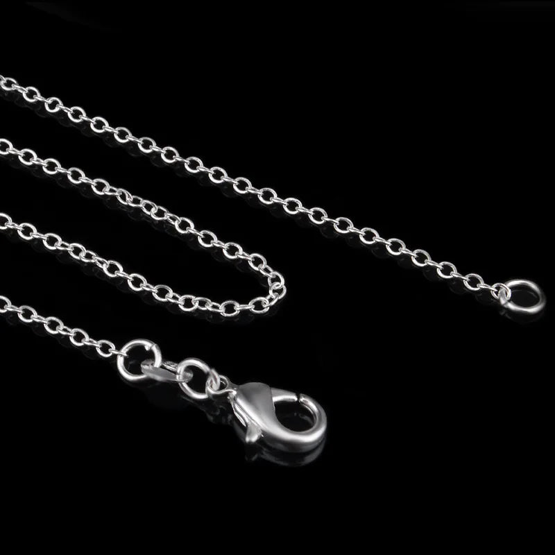 925 Sterling Silver O-Chain Necklace | 5 Lengths 1mm Link Chain for Men Women