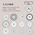 Vintage Round Stickers for Journaling | 24pcs Retro Collage Label Pack